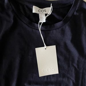 Cos NWT navy slim-fit long sleeve